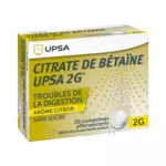 Citrate De Betaïne Upsa 2 G Comprimés Effervescents Sans Sucre Citron 2t/10 à MARSEILLE